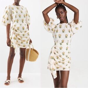 Rhode Floral Print Cream Dress